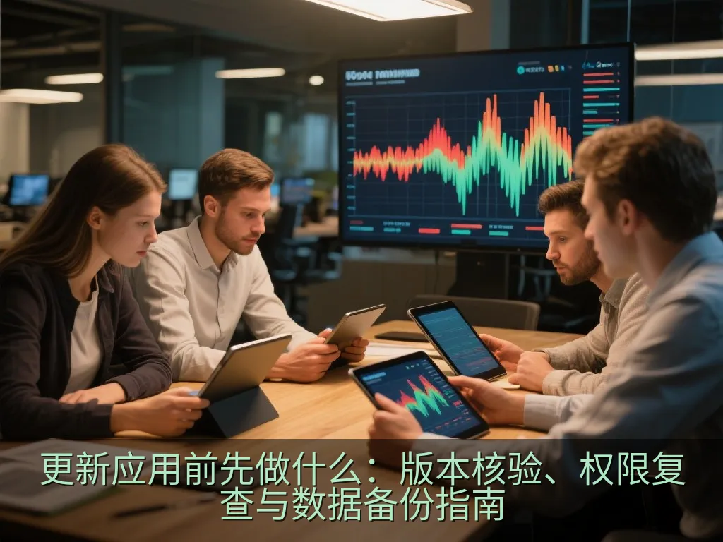 无品牌手机权限设置界面与放大镜,展示逐项核对的操作场景
